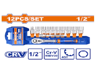 Socket Set 12pcs 1/2" Wst2212 Wadfow