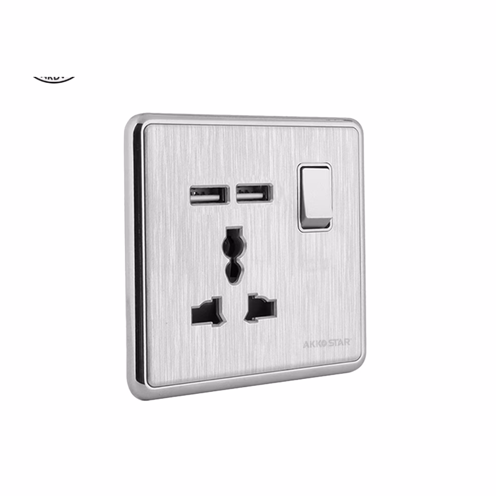 Multifunction Socket+2usb 4074 Akko Star