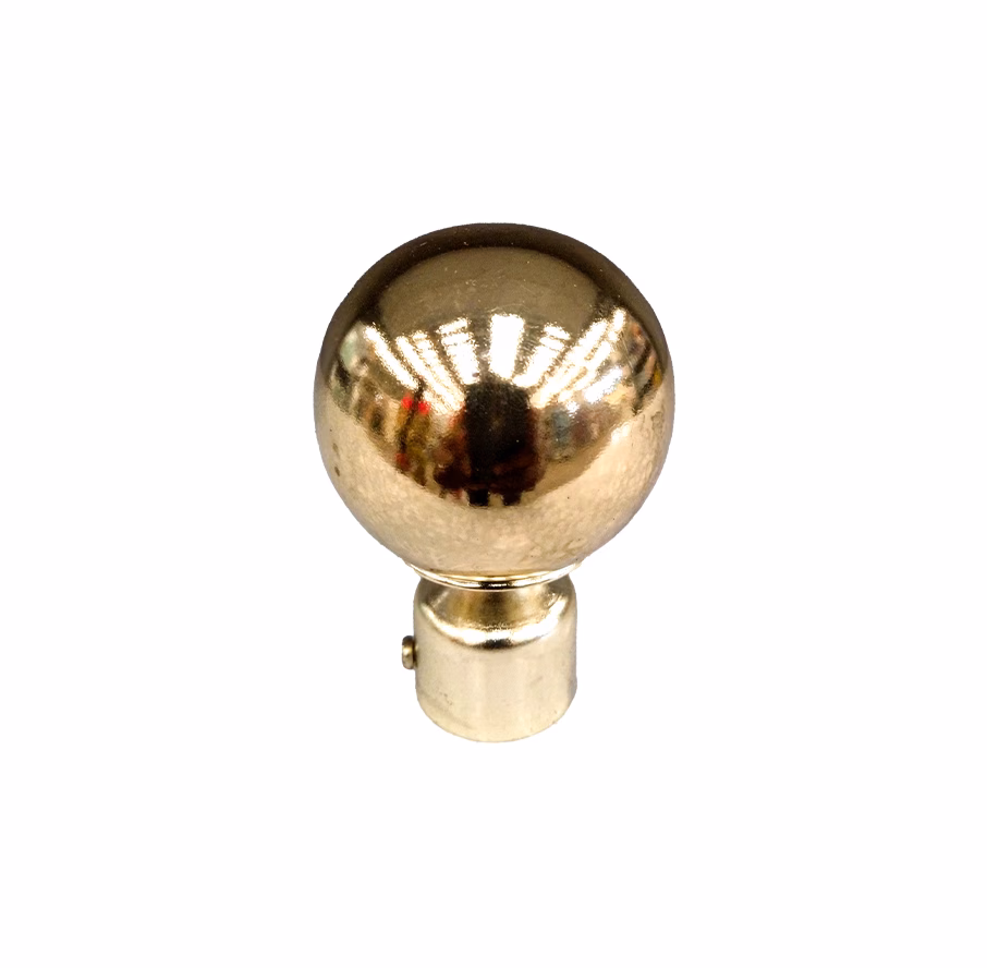 Union Curtain Rod Finial Dome Gold