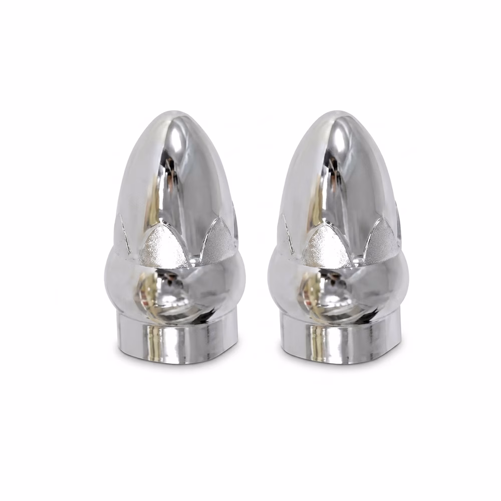 Kc Chrome Cafe Acorn Finials 2 P/Pack