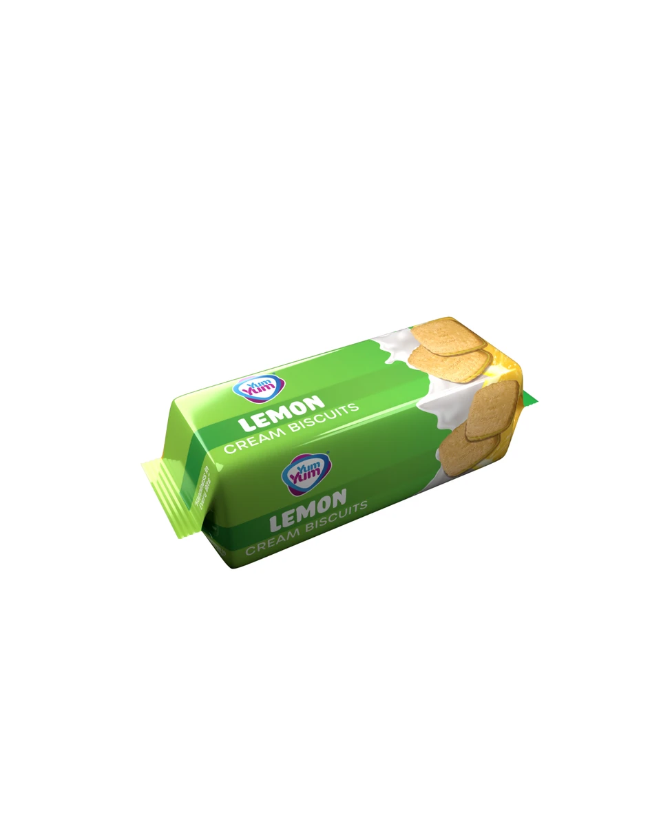 YUM YUM Square Cream Biscuits Lemon 150g