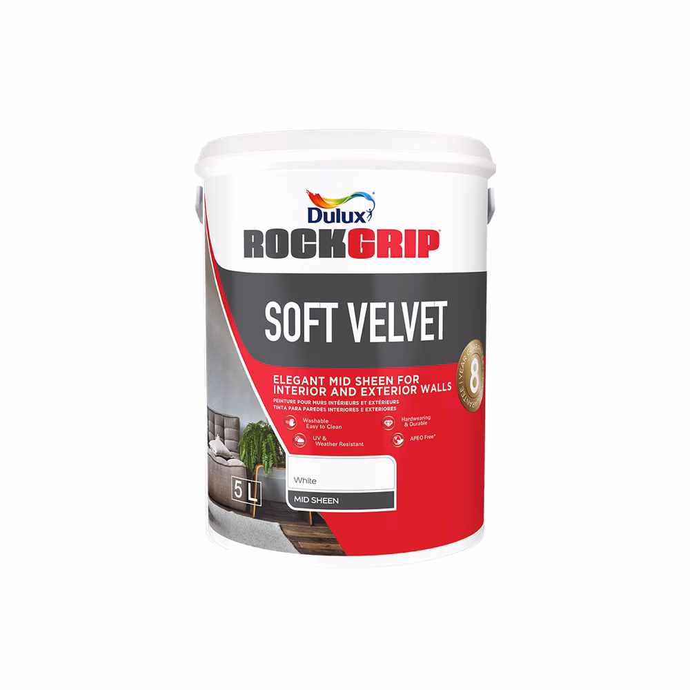 Dulux Rockgrip Soft Velvet White 5lt