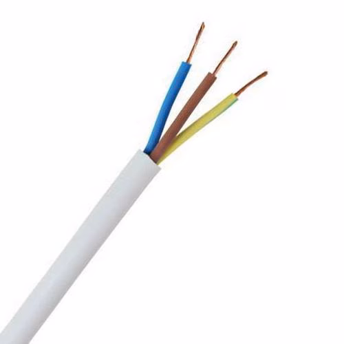 Cable – Flex 3 Core – Wht – 1.5mm – Per