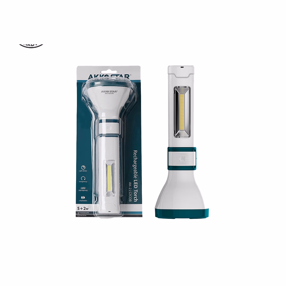 Akkostar Ak2152 5w 2w Rechargeabl Torch
