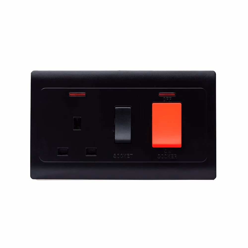 Cooker Socket With Neon Black