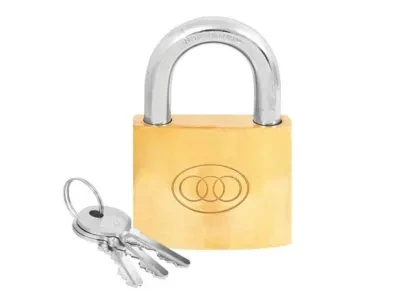 Padlock Brass 63mm C266 Tri Circle