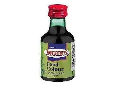 Food Colour Apple Green 40ml Moir'S