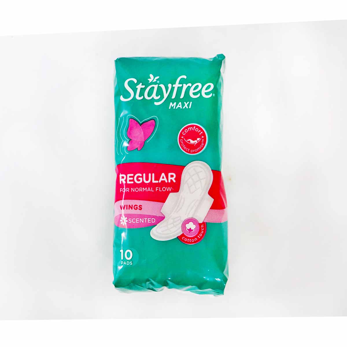 Stayfree Maxi Thick Pads Scented Wings 10s