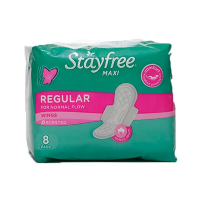STAYFREE Thick Scented Maxi Pads With Wings 8's