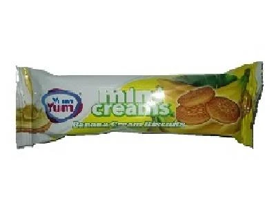 Biscuit Mini Creams Banana Pack 50g Yum Yum