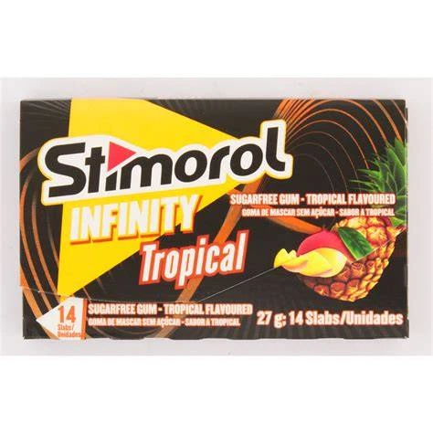 STIMOROL Chewing Gum Infinity Tropical 14Pc