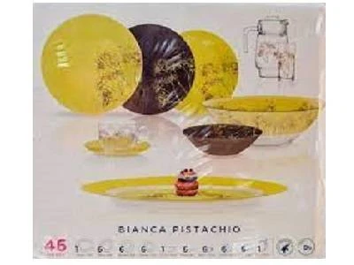 Dinner Bianca Pistachio 46pc Set Q0365 Luminarc
