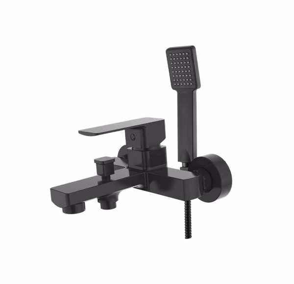 Mes Sterlyn Blk Bath Mixer With Shower H