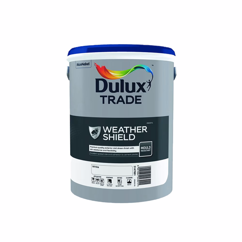 Dulux Trade White Weather Sheild 5l