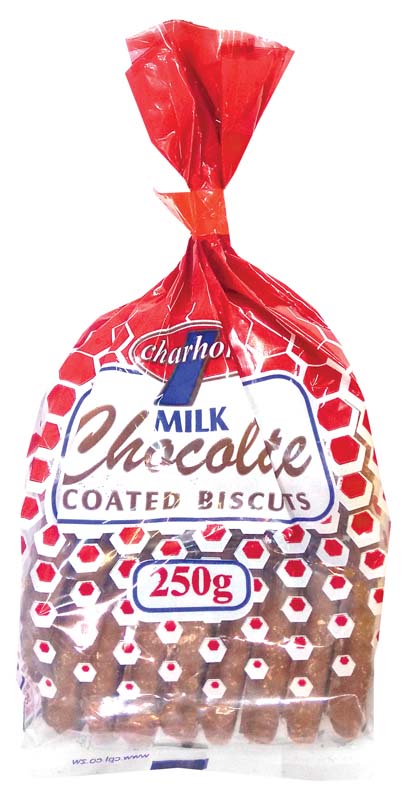 Charhons Milk Choc Coated Biscuits 250g