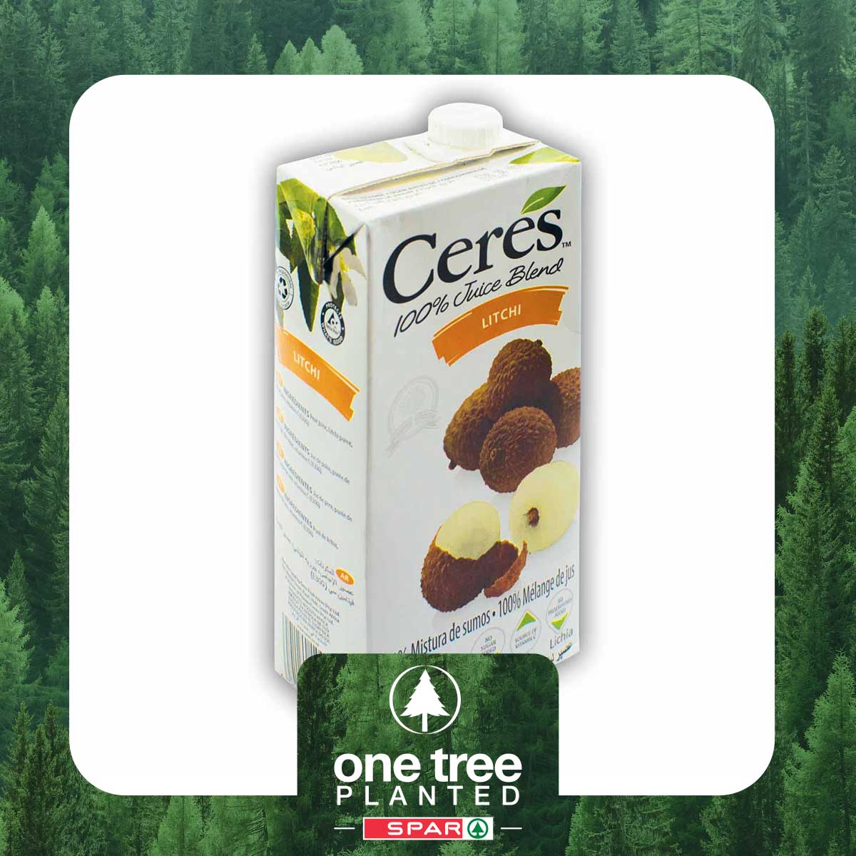 Ceres Litchi 100ppure Juice 1l