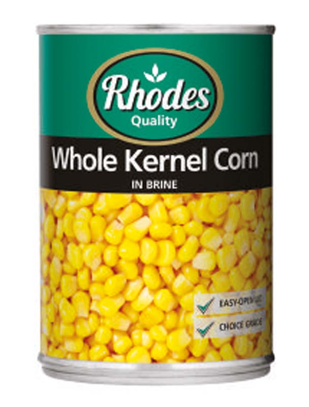 Rhodes Whole Kernel Corn 410g