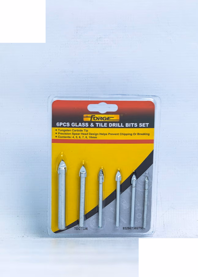 Forge Glass N Tile Drill Bits Set 6pcs