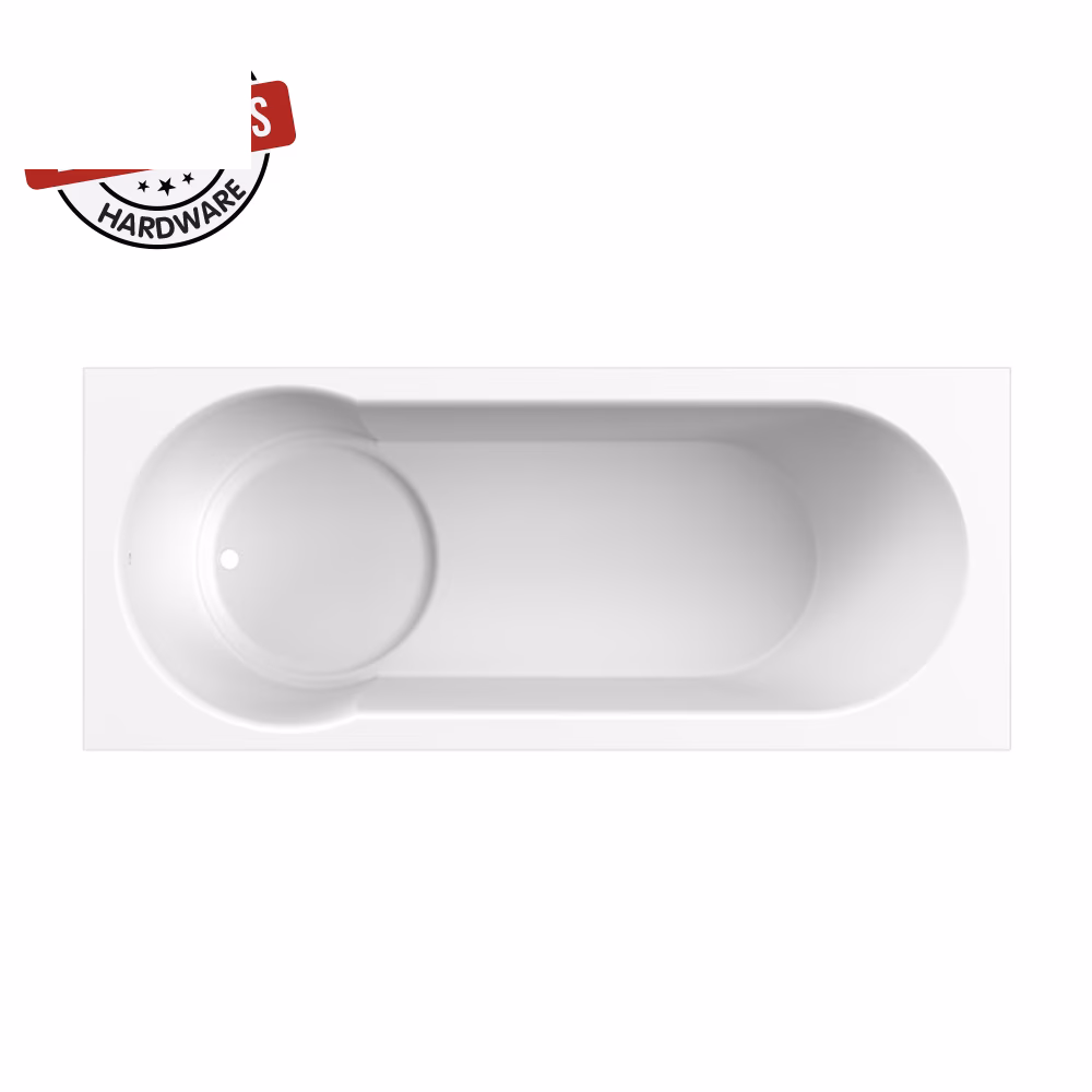 Asp Kobe Drop In Shower Bath 1700x430mm Whi