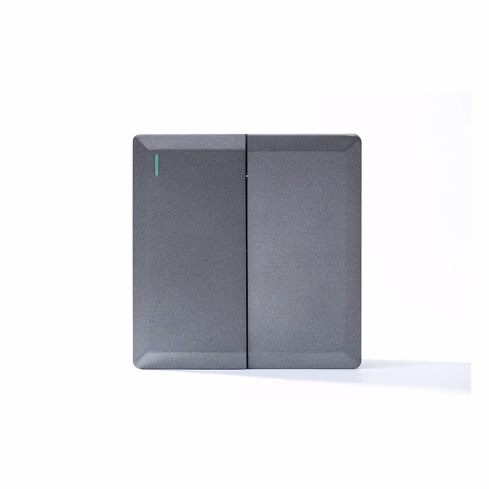 2g 1w Plate Switch Silver