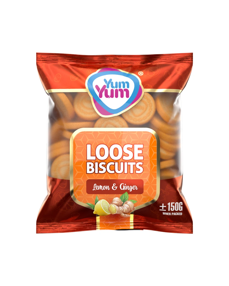 YUM YUM Loose Biscuits Lemon & Ginger 250g