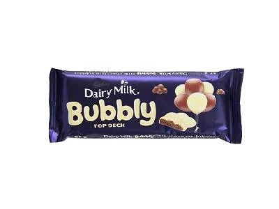 Chocolate Bubbly Top Deck 87g Cadbury