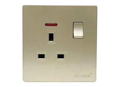 Socket Single Bronze 13a Neon Ks8017 Klass