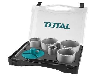 Hole Saw Carbide Gritted 7pcs Set Tacsh2071 Total