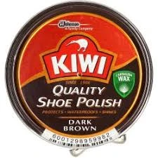 Kiwi Shoe Polish Dark Brown 50ml
