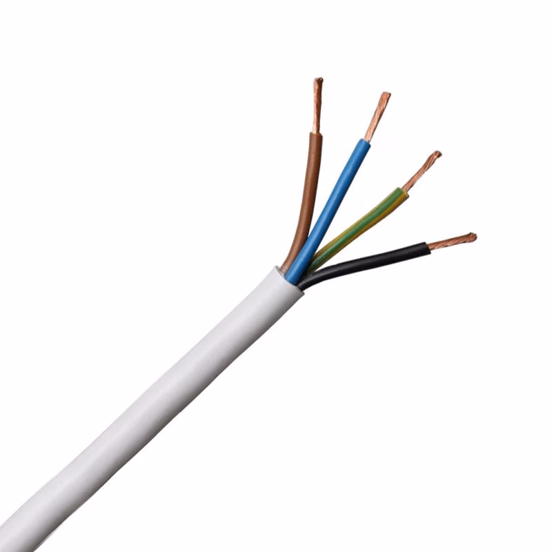 Cable – Flex 4 Core – Wht – 2.5mm