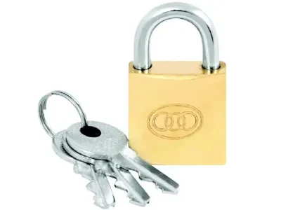 Padlock Brass 25mm C262 Tri Circle