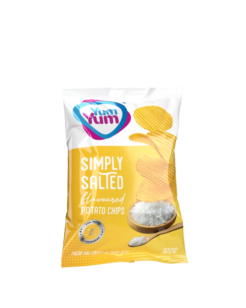 YUM YUM Potato Chips Simply Salted 100g
