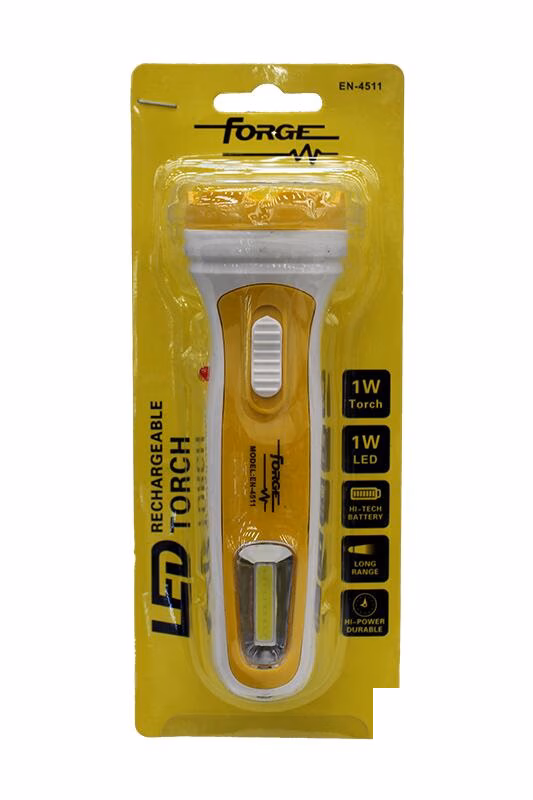 Forge Led Rechargeable Torch 1w+1w