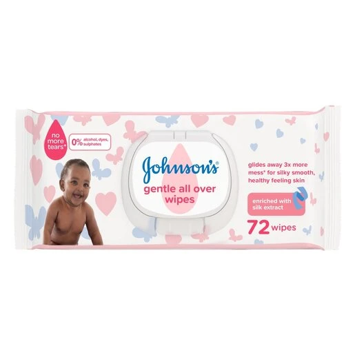 JOHNSON's Gentle All Over Baby Wipes 72's