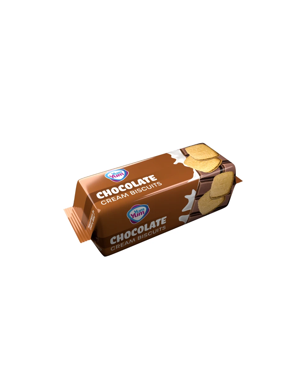YUM YUM Square Cream Biscuits Chocolate 150g