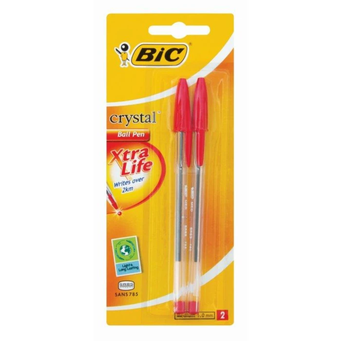BIC Crystal 2up - Red Pens
