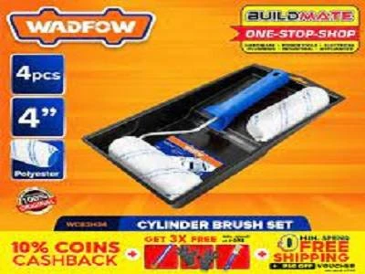 Roller Brush Set 4" 4pc Wcb3h34 Wadfow