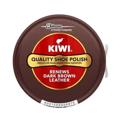 Kiwi Dark Brown Shoe Polish 50ml