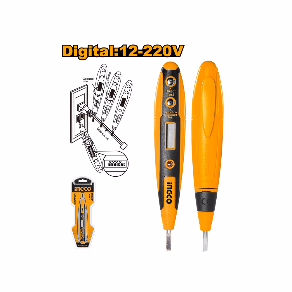 Ingco Digital Test Pencil Ac12-250v