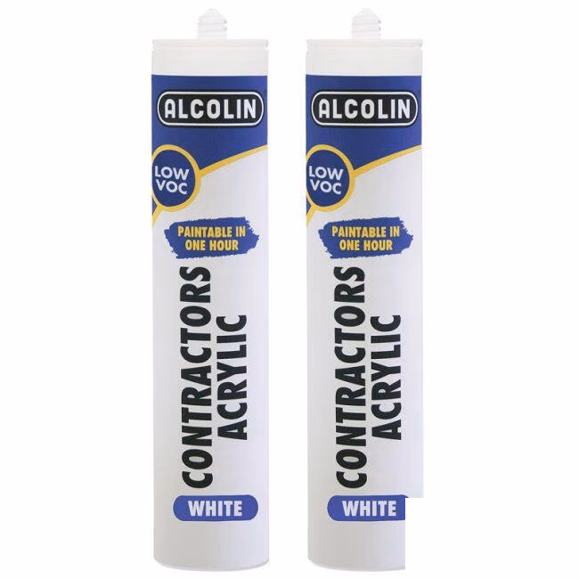 Alcolin Acrylic Cont Wht Paintable 260ml