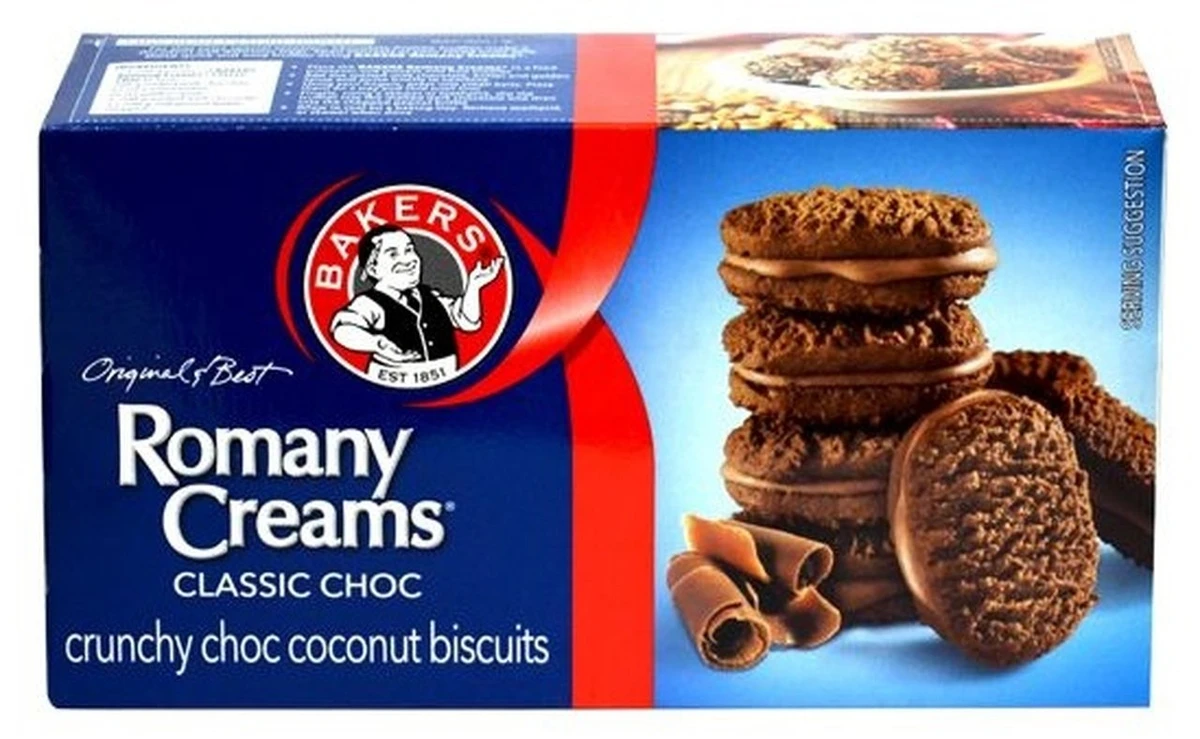 Bakers Romany Creams Classic Choc Biscuits 200g