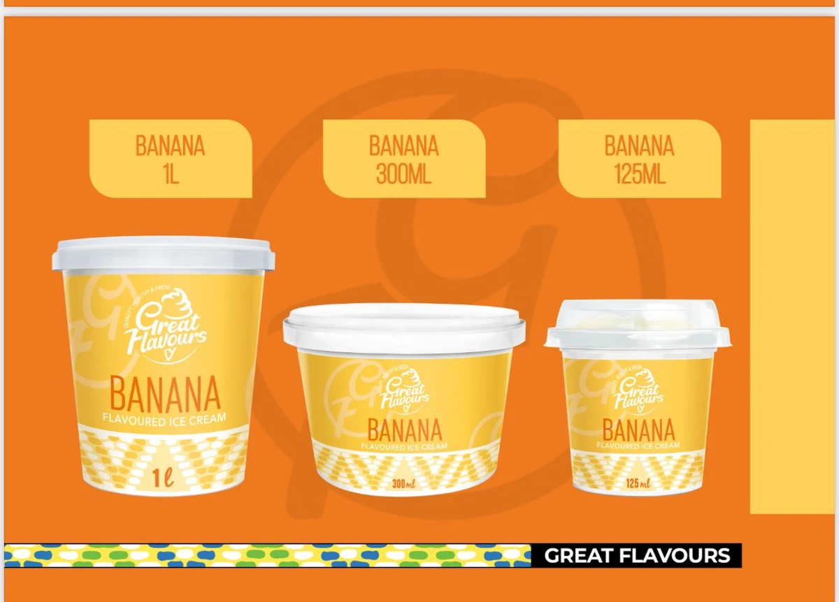 @Great Flavours Ice Cream Banana 300ml