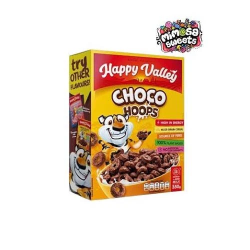 Happy Valley Choco Hoops 350g