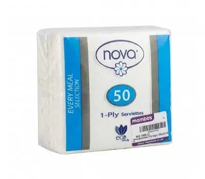 Nova 1ply Serviettes 50s