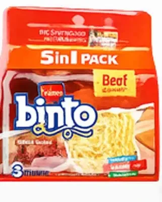 Binto Noodles Beef Flavour 5 Pack