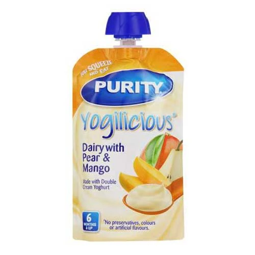 Purity Yogilicious Dairy With Pear and Mango