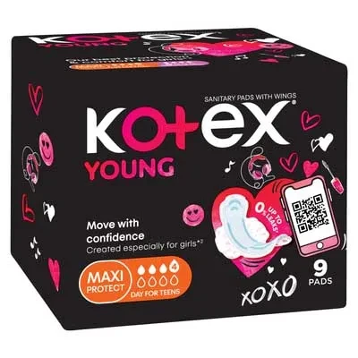 Kotex Young Maxi 9s