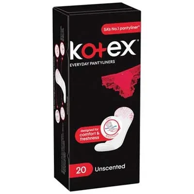 Kotex Pantyliners Unscented 20s