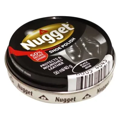 Nugget Black Shoe Polish 50ml