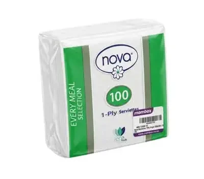 Nova 1ply Serviettes 100s
